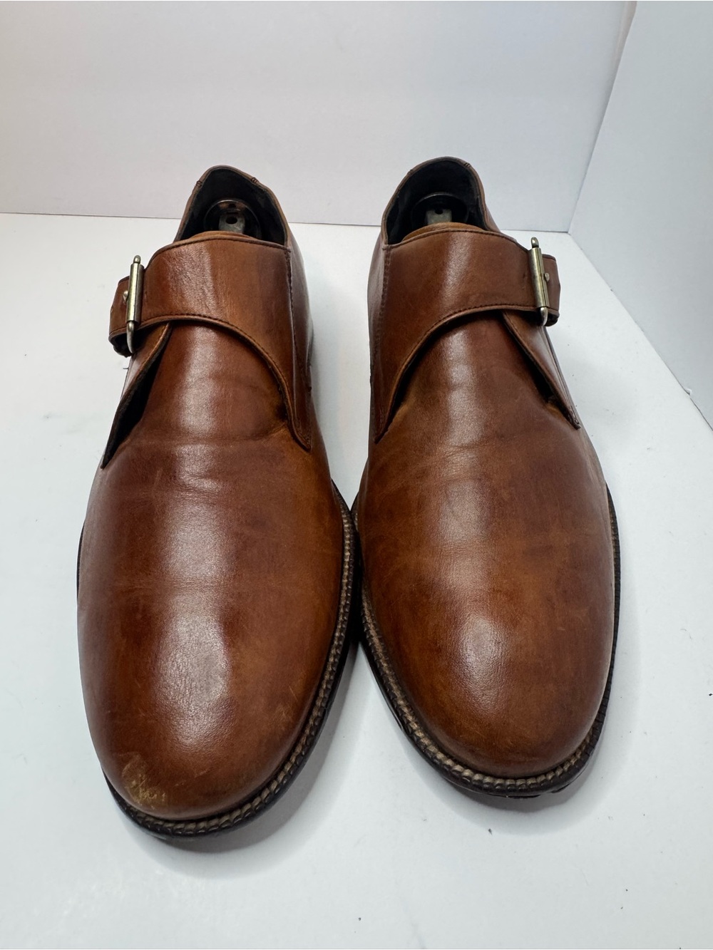 Cole Haan Brown Leather Single Monk Strap Men's Shoes Size 9M